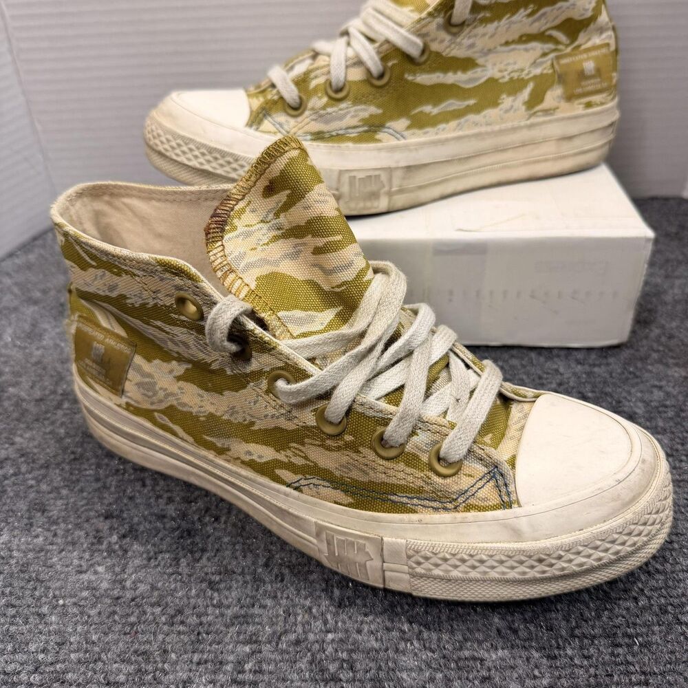 Converse Chuck Taylor Undefeated Shoes Mens Size 4.5 Green Camo High Top 712396C